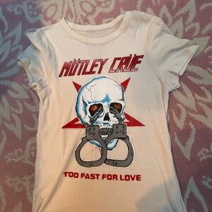 Motley Crue Graphic Tee - Cream NWOT